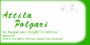 attila polgari business card